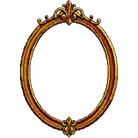 oval portrait frame ornate golden baroque