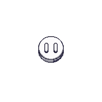 pause button white two bars circle