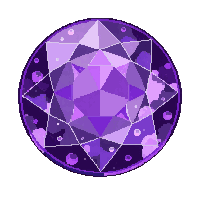 purple gem icon round amethyst