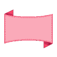 ribbon banner red flowing text area