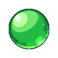 round green button shiny raised