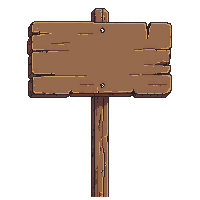 wooden sign post hanging board brown