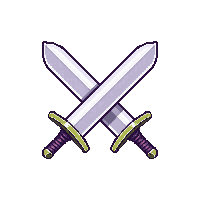 Attack Sword Crossed Icon — free pixel art sprite from Ui Icons Emotes