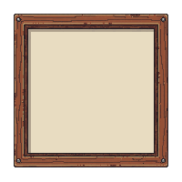 Panel Frame Wooden — free pixel art sprite from Ui Icons Emotes