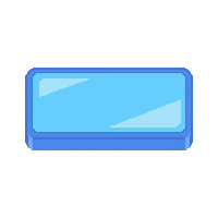 ui button blue rectangular default state