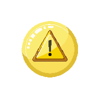 ui button yellow warning caution alert