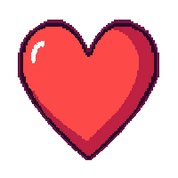 ui icon heart health red life