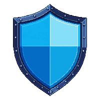 ui icon shield defense blue armor