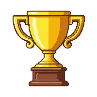 ui icon trophy achievement cup golden