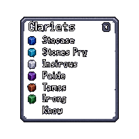 ui panel stone character stats display