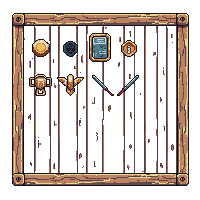 ui panel wooden inventory grid background