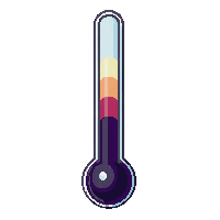 ui temperature gauge hot cold thermometer