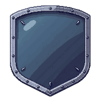 Armor Slot Shield Shaped Body Icon Equipment Frame — free pixel art sprite from Ui Pro