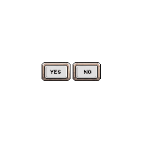 Choice Dialog Two Buttons Yes No Confirm Cancel — free pixel art sprite from Ui Pro