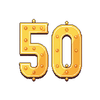 Combo Meter Chain Golden Multiplier Rising Count — free pixel art sprite from Ui Pro
