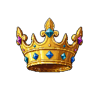 crown golden jeweled rank prestige achievement