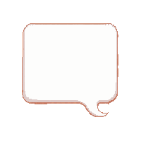 Dialog Box Speech Bubble Rounded Corners Tail — free pixel art sprite from Ui Pro
