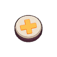 Floating Action Button Round Plus Primary Color — free pixel art sprite from the Ui Pro collection, transparent PNG