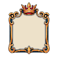 legendary item slot golden rays ornate crown border