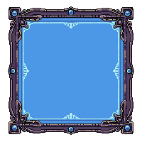 mana bar blue glowing arcane runes ornate frame