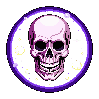 poison skill icon skull purple circular ability