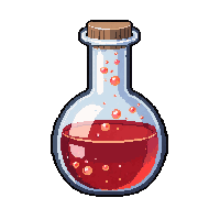 potion slot round red flask icon quick access