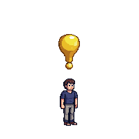 Quest Marker Exclamation Yellow Floating Above Npc — free pixel art sprite from the Ui Pro collection, transparent PNG