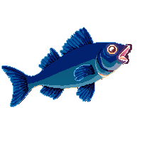 Underwater Anglerfish Deep Sea Glowing Lure Dark — free pixel art sprite from Underwater