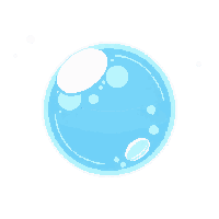 Underwater Bubble Large Single Rising Translucent — free pixel art sprite from Underwater