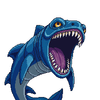 Underwater Charybdis Whirlpool Monster Mouth Open — free pixel art sprite from Underwater
