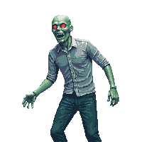 Underwater Drowned Zombie Waterlogged Shambling — free pixel art sprite from the Underwater collection, transparent PNG