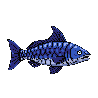 Underwater Fish Folk Humanoid Scales Trident Guard — free pixel art sprite from the Underwater collection, transparent PNG