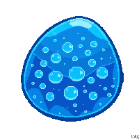 Underwater Glowing Algae Bioluminescent Blue Patch — free pixel art sprite from the Underwater collection, transparent PNG