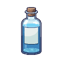 underwater message bottle glass corked floating