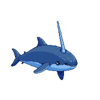underwater narwhal gray tusked arctic whale