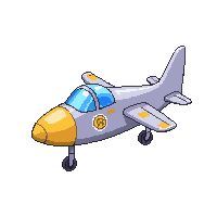 Airplane Small — free pixel art sprite from Vehicle Sprites