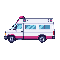 Ambulance — free pixel art sprite from Vehicle Sprites