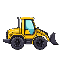 Bulldozer — free pixel art sprite from Vehicle Sprites