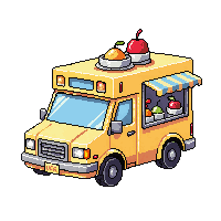 Food Truck — free pixel art sprite from Vehicle Sprites