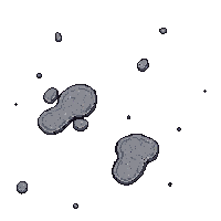 Ash Covered Ground Gray Dusty Footprints — free pixel art sprite from Volcanic