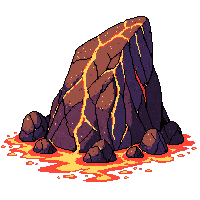 lava golem stone molten cracks glowing orange