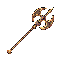 bronze scythe double blade