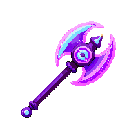 Crystal Battle Axe — free pixel art sprite from Weapons Arsenal