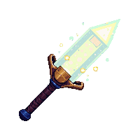 Crystal Claymore — free pixel art sprite from Weapons Arsenal