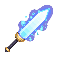 Crystal Cleaver — free pixel art sprite from Weapons Arsenal