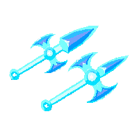 crystal double axe