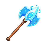 Crystal Hand Axe — free pixel art sprite from Weapons Arsenal