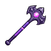 Crystal Throwing Axe — free pixel art sprite from the Weapons Arsenal collection, transparent PNG