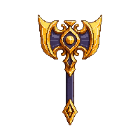 Golden War Hammer — free pixel art sprite from Weapons Arsenal