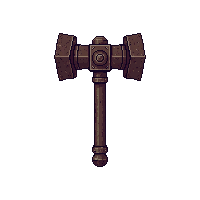 rusted war hammer